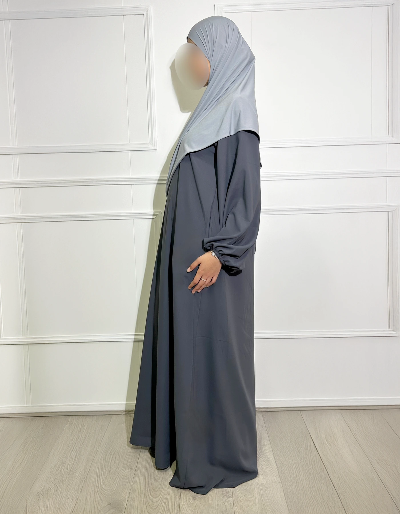 Abaya Djennah Tall gris foncé