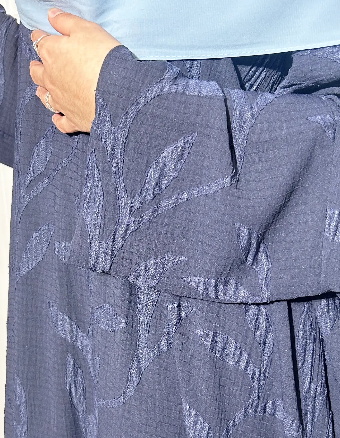 Abaya Leya bleu marine