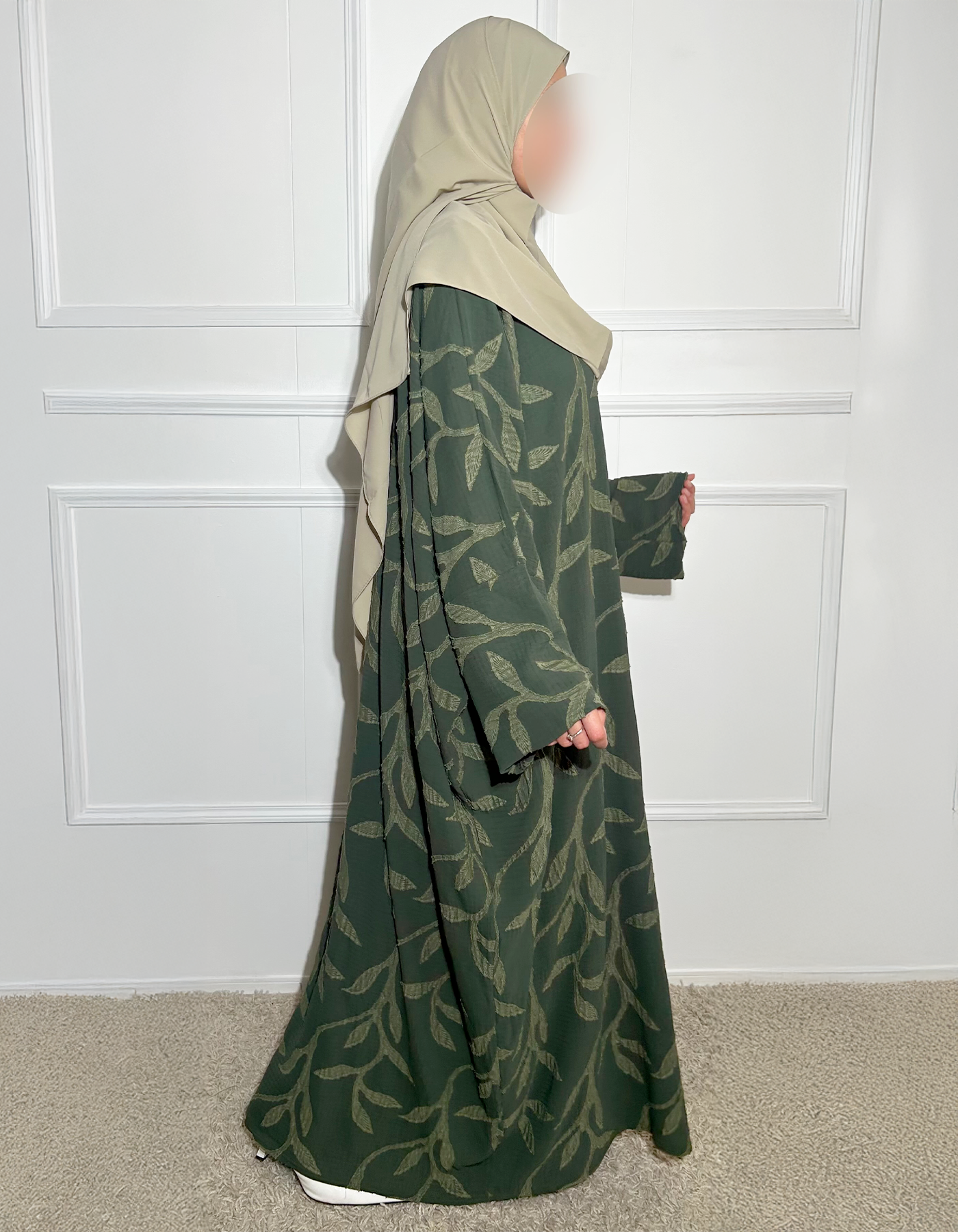 Abaya Leya vert foncé
