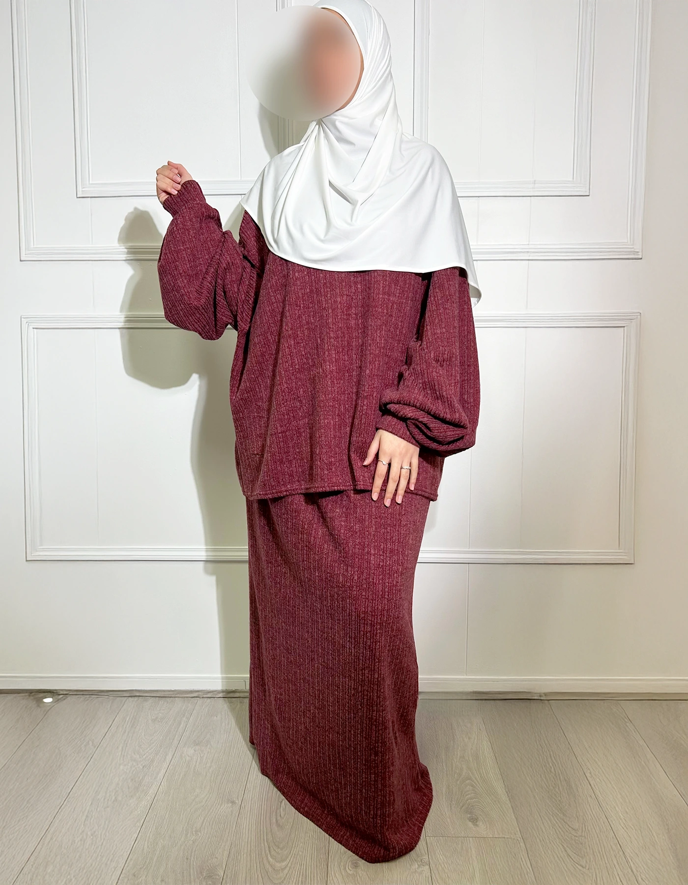 Ensemble jupe Mamou bordeau