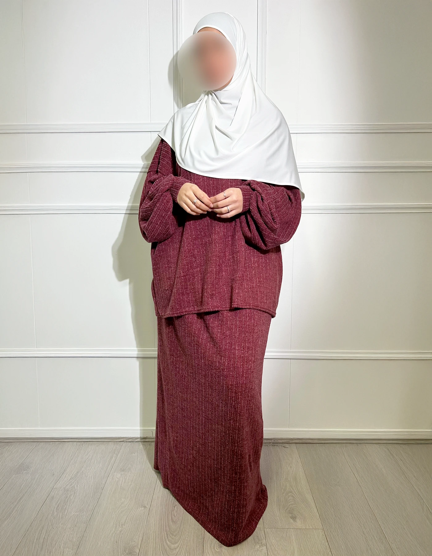 Ensemble jupe Mamou bordeau